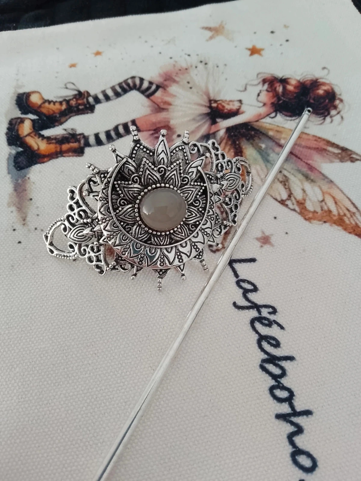 Accessoires de coiffure bohème pierre naturelle